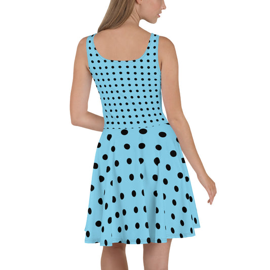 Spotted Blue - Skater Dress